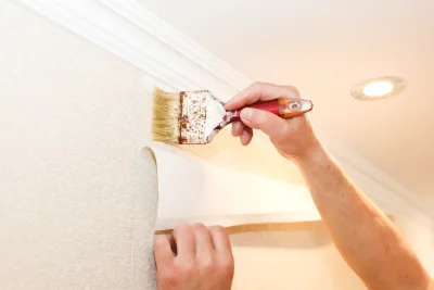 Pose de papier peint à Ceyssat — revêtements muraux et toiles de verre